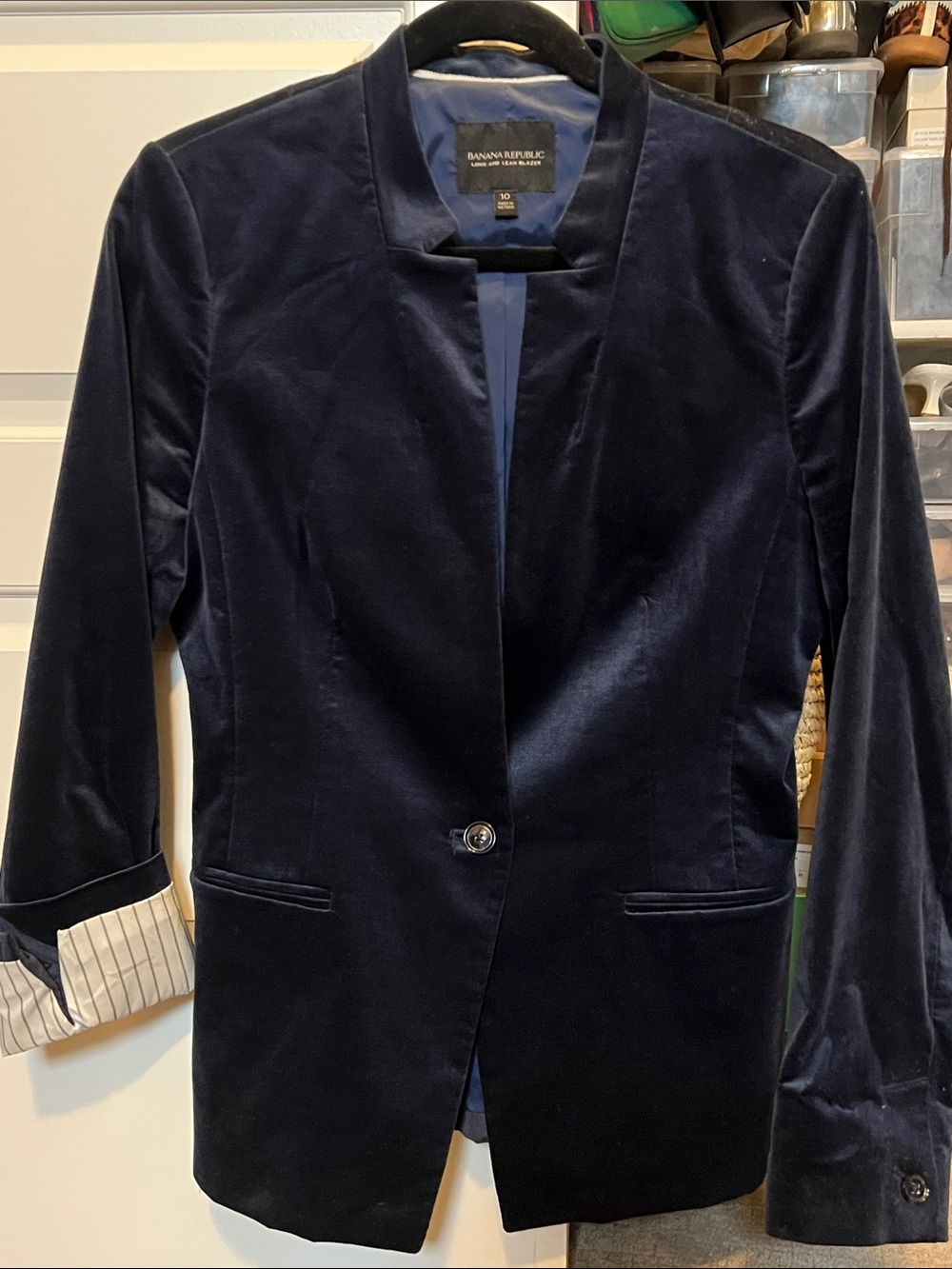 Banana Republic Velvet Jacket